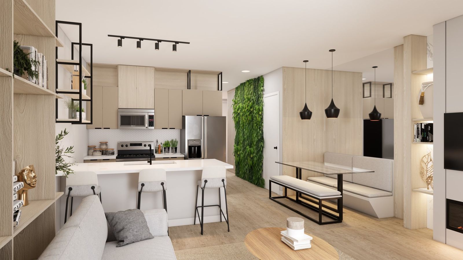 Living integrado piso 1